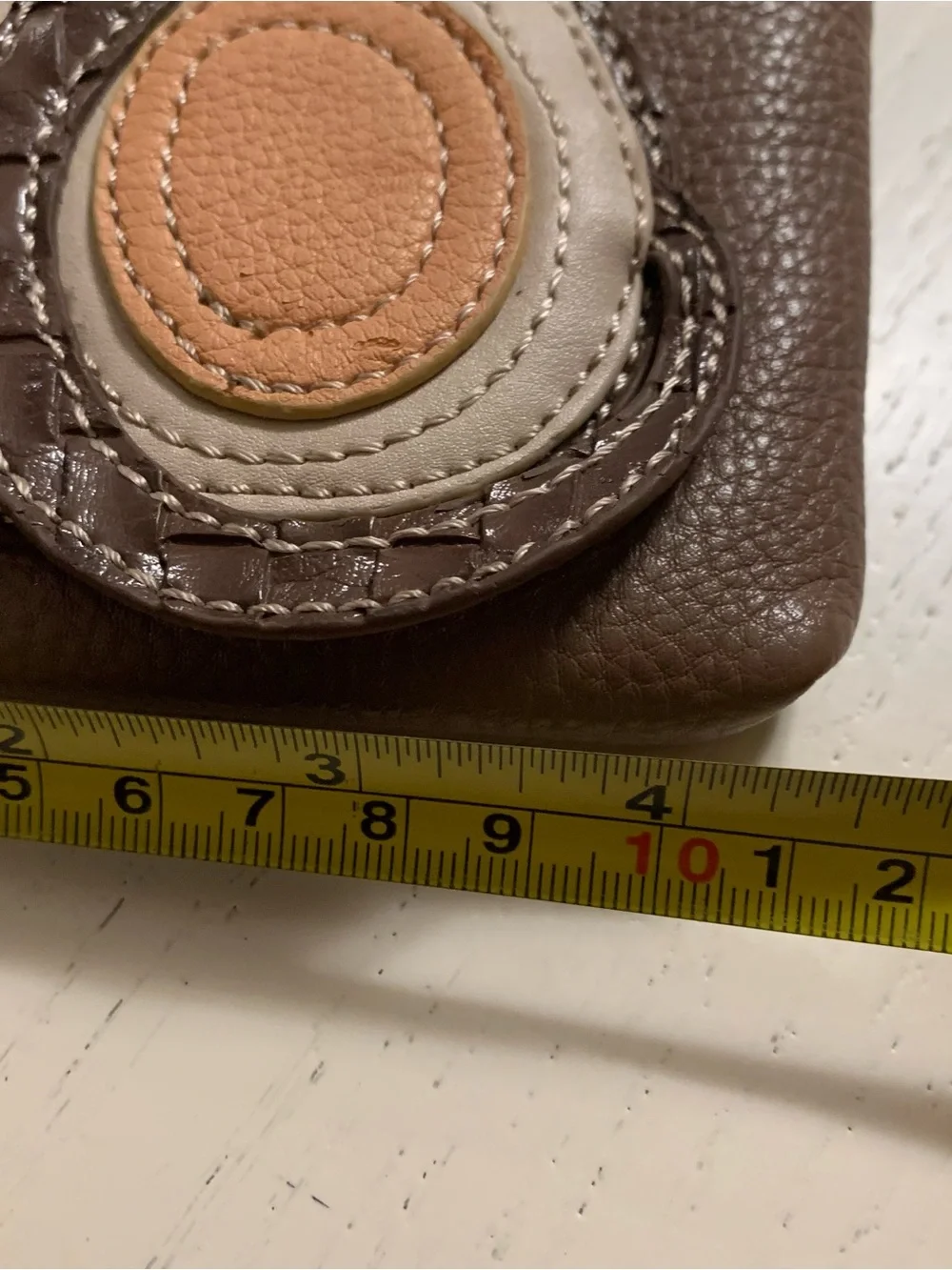 Chala Brown Cat Applique Crossbody Phone Pouch